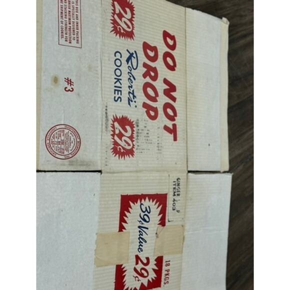 RARE!! Vintage, Roberts Cookies 29 cents, Antique Box? - Picture 11 of 15